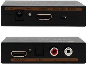 img 3 attached to HDMI в HDMI с оптическим SPDIF и аудиоконвертером RCA L/R-извлекатель (HDMI-вход, HDMI + Цифровой/Аналоговый аудиовыход)