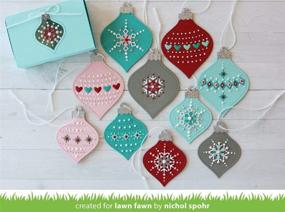 img 1 attached to 🔴 Lawn Fawn Stitched Ornaments Dies - LF1498