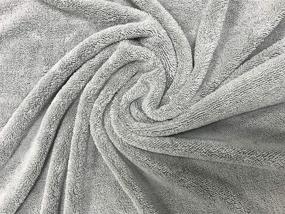 img 1 attached to 🛁 Polyte Oversize 60x30 Quick Dry Lint Free Microfiber Bath Towel Set - 6 Piece Gray