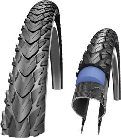 img 2 attached to 🚴 Schwalbe Marathon Plus Tour Off Road and Touring Wire Clincher Bicycle Tire, Available in Multiple Sizes, Performance Line, Black/Reflective