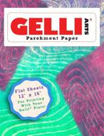 📄 gelli arts parchment paper - white, 12x16 size, 50 sheets logo