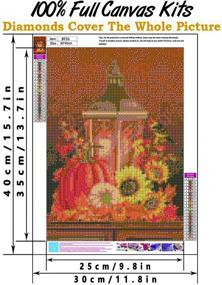 img 3 attached to Full Drill Diamond Painting Kit for Adults - Round Crystal 🎨 Water Diamond Embroidery Cross Stitch - Home Wall Decorative Art Craft Canvas (12x16inch)