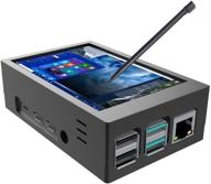 🖥️ raspberry pi 4 tft 3,5-дюймовый сенсорный экран в корпусе с мини-вентилятором охлаждения, радиатором - разрешение 480x320, монитор 60 кадров в секунду, жк-дисплей. логотип