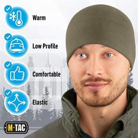 img 3 attached to 🎩 Army Military Fleece Watch Cap - Winter Tactical Beanie Hat for Skull Cap