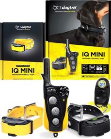 img 1 attached to Dogtra IQ Mini Small Dog Remote Training System: 400 Yard Range, Rechargeable Remote Trainer, Waterproof Collar - Effective Static & Vibration Pager Training, with PetsTEK Dog Training Clicker