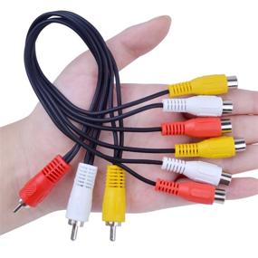 img 1 attached to 🔌 Кабель адаптера BronaGrand 3 RCA мужской на 6 RCA женских аудио-видео AV 12 дюймов: улучшенная связь и усиленное разделение сигнала.