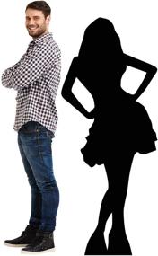 img 2 attached to Enhanced Graphics Life-Size Woman in Skirt Silhouette Cardboard Cutout Standup