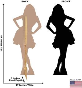 img 3 attached to Enhanced Graphics Life-Size Woman in Skirt Silhouette Cardboard Cutout Standup