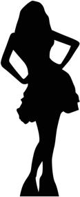 img 4 attached to Enhanced Graphics Life-Size Woman in Skirt Silhouette Cardboard Cutout Standup