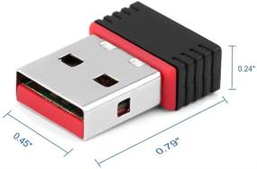 img 2 attached to 📶 LOTekoo 150Mbps USB WiFi Adapter: High-Speed Wireless Network Card for PC, Laptop, and Raspberry Pi - Windows 10, 8, 7, MAC OS Compatible