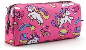 img 4 attached to Unicorn Students Canvas Stationary Cosmetic
