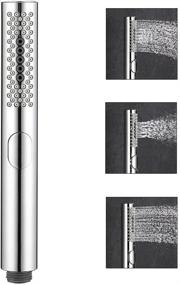 img 4 attached to High Pressure Handheld Shower Head - Universal Chrome Wand with 3 Spray Modes for Dry Skin & Hair, Child-Friendly Multi-Functional Cleaning Sprayer