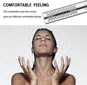 img 1 attached to High Pressure Handheld Shower Head - Universal Chrome Wand with 3 Spray Modes for Dry Skin & Hair, Child-Friendly Multi-Functional Cleaning Sprayer