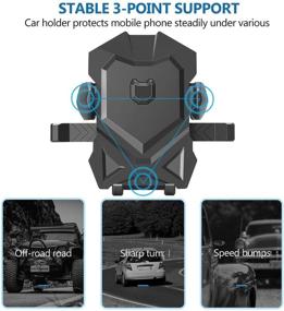 img 2 attached to Universally Compatible Long Neck Car Mount Holder: Securely Hold Your iPhone Xs XS Max XR X 8 8 Plus 7 7 Plus S10 S9 S8 S7 S6 LG and More in Your Vehicle