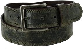 img 2 attached to Hickory Creek Antiqued Leather Bridle Men's Accessories in Belts