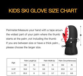 img 3 attached to Winter Gloves for 🧤 Boys' Accessories - Mittens Children Toddlers