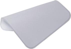 img 4 attached to 🖱️ Oterri Square Mouse Pad - Non-Slip Mouse Mat with Premium Stitched Edge - Waterproof Thickened PVC Leather Mouse Pad for Office Work, Home Decor - 7.87''×9.84'' (Blue-73#, 1 Pack)