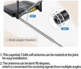 img 1 attached to 📶 Superbat 12dBi 2.4GHz WiFi Antenna with RP-SMA Connector - Boost Your Wireless Network Range! (1-Pack)