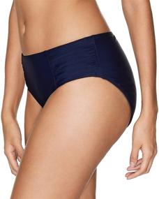 img 1 attached to 🩱 Women's Ruched Bikini Bottoms - Full Coverage Swim Briefs by Beautyin