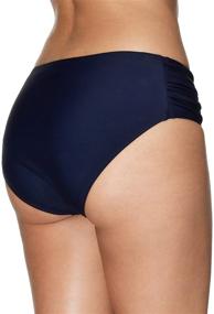 img 2 attached to 🩱 Women's Ruched Bikini Bottoms - Full Coverage Swim Briefs by Beautyin