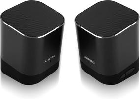 img 4 attached to 🔊 Портативные Bluetooth-колонки – Aurtec True Wireless Stereo Outdoor Dual TWS Audio с усиленным басом и высоким уровнем громкости, Bluetooth 4.2, громкой подачей, громкая связь для iPhone, Echo, Android и других устройств (черный).