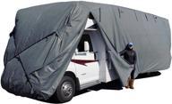 🏕️ gray polypropylene class c rv cover - fits class c rvs up to 33 feet long - dimensions: 400 inches l x 105 inches w x 108 inches h (rvrb-34) logo