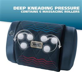 img 3 attached to 🔥 WAHL Hot-Cold Shiatsu Pillow Massager - Neck, Upper & Lower Back, Shoulder, Legs, Feet, Full Body Pain Relief – Model 4136