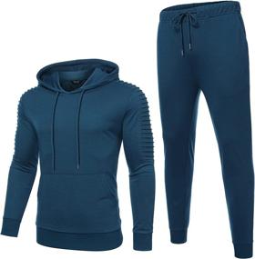 img 2 attached to COOFANDY Tracksuit Sweatsuit Jogging Athletic Sports & Fitness in Team Sports