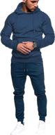 coofandy tracksuit sweatsuit jogging athletic sports & fitness in team sports logo