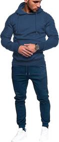 img 4 attached to COOFANDY Tracksuit Sweatsuit Jogging Athletic Sports & Fitness in Team Sports