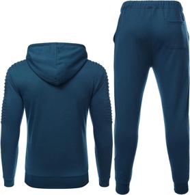 img 1 attached to COOFANDY Tracksuit Sweatsuit Jogging Athletic Sports & Fitness in Team Sports