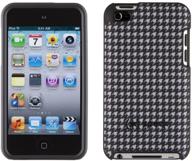 🌺 speck fitted fabric-backed protective shell for ipod touch 4g - dalmatian houndstooth logo