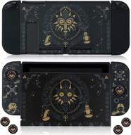 🎮 yuexun pickeico dockable case for nintendo switch - zelda edition: enhanced protection and joy-con controller support with thumb grips and pc dock cover included logo