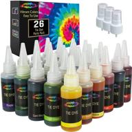 mosaiz tie dye kit of 26 colors: a fun and creative fabric dyeing set for kids and adults - perfect for summer diy activities and outdoor fun! logo