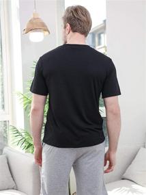 img 3 attached to YIMANIE Cotton Loungewear Sleepwear - 👕 Comfortable Men's Pajamas for Sleep & Lounge