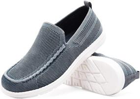 img 4 attached to Canvas Loafer Casual Sneaker Walking Men's Shoes in Loafers & Slip-Ons