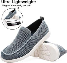 img 3 attached to Canvas Loafer Casual Sneaker Walking Men's Shoes in Loafers & Slip-Ons