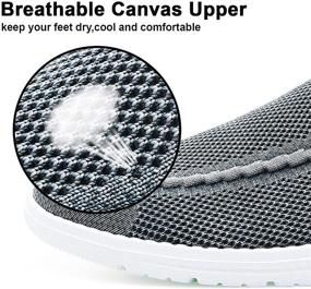 img 2 attached to Canvas Loafer Casual Sneaker Walking Men's Shoes in Loafers & Slip-Ons