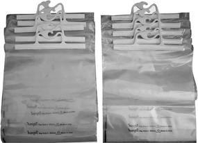 img 2 attached to 🛍️ 10-Pack of Monaco Original Hang Up Bags – 12.5" x 14.5" Clear Plastic Hanging Storage Bags for Pharmacy, Classroom, Library, and More