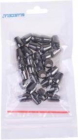 img 1 attached to Gray Conical Bell BCP Metal Cord Rope Locks Fastener Ends Stopper - 30 Pieces for Lanyard Backpack Bag