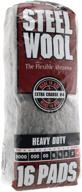 homax products 106107 16 homax steel wool pad: no grit, gray - versatile cleaning and polishing tool logo