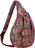 🎒 multifunctional pattern backpack crossbody shoulder daypack: stylish and practical travel companion logo