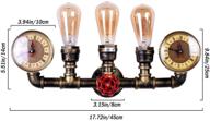 🚰 lmsod 3-light water tube wall sconce in antique bronze - retro industrial steampunk wall light fixture логотип