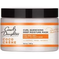 🥥 carol's daughter coco creme curl quenching deep moisture hair mask for very dry hair - curly hair products with coconut oil and mango butter, 12 ounce logo
