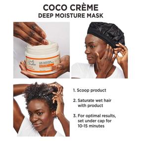 img 1 attached to 🥥 Маска для волос Carol's Daughter Coco Creme для глубокого увлажнения и поддержания завитков - продукты для вьющихся волос с кокосовым маслом и маслом манго, 12 унций.