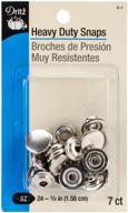 🔒 dritz 5-in-1 heavy duty snaps, nickel, size 24 (5/8-inch) - 7 sets logo