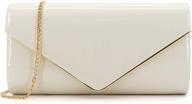 👛 dexmay leather envelope foldover evening handbags & wallets: stylish accessories for women's elegant events logo