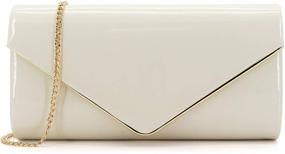 img 4 attached to 👛 Dexmay Leather Envelope Foldover Evening Handbags & Wallets: Stylish accessories for women's elegant events