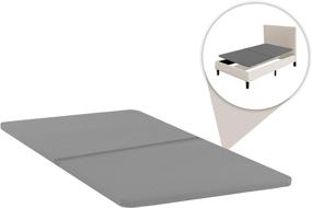 img 3 attached to 🛏️ Spring Solution Wood Split Bunkie Board/Slats: Twin Bed Support in Grey - Includes 2 Halves for Easy Assembly