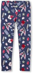 img 1 attached to 🌈 Cute & Vibrant: The Children's Place Girls' Printed Leggings